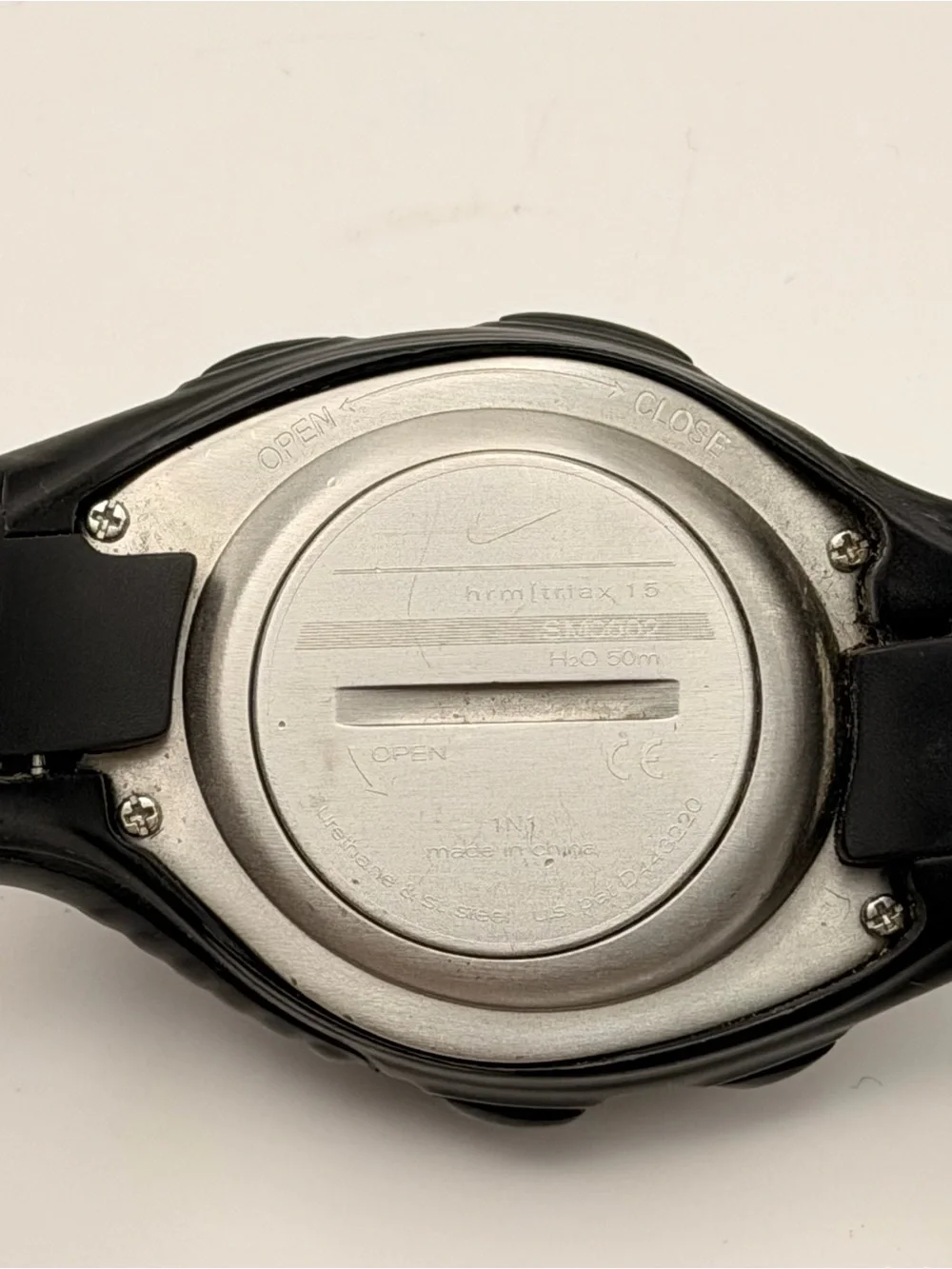 Vintage Nike Triax HRM 15 Lap Watch, New Batteries, Very Good, Factory Sticker